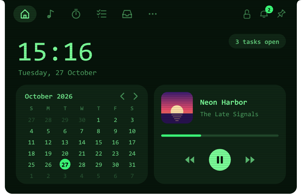 Retro theme with a pixel font